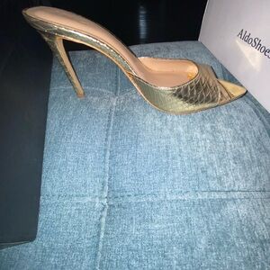 Gold Metallic Mules BRAND NEW INC MACYS